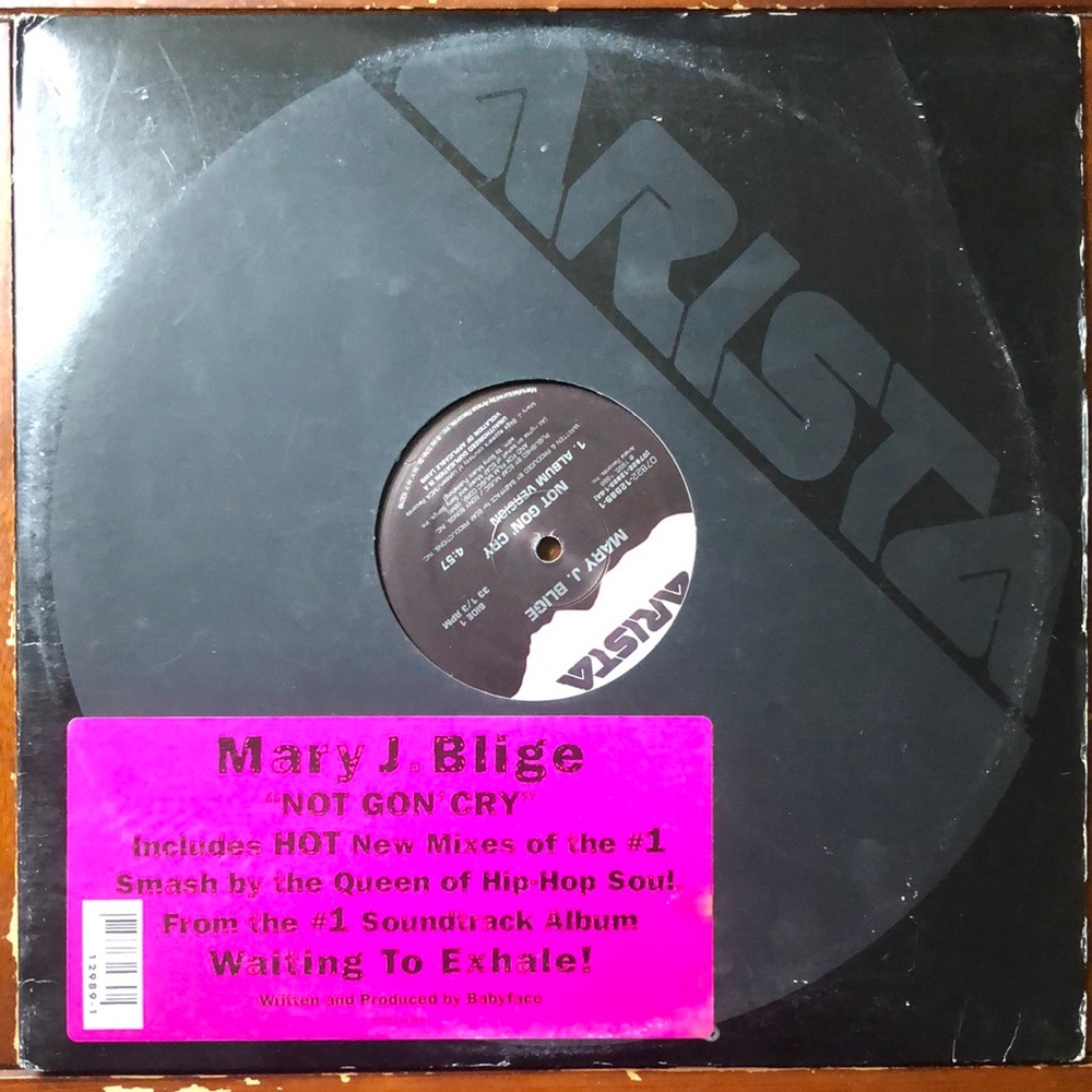Mary J. Blige Not Gon' Cry Vinyl Lp '96